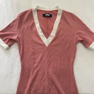Reformation Relaxed Fit Pink Tee